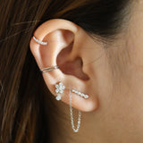 Little Shining Pave Ear Cuffs - Gracefulandco