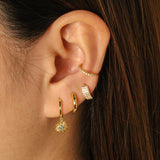 Little Shining Pave Ear Cuffs - Gracefulandco