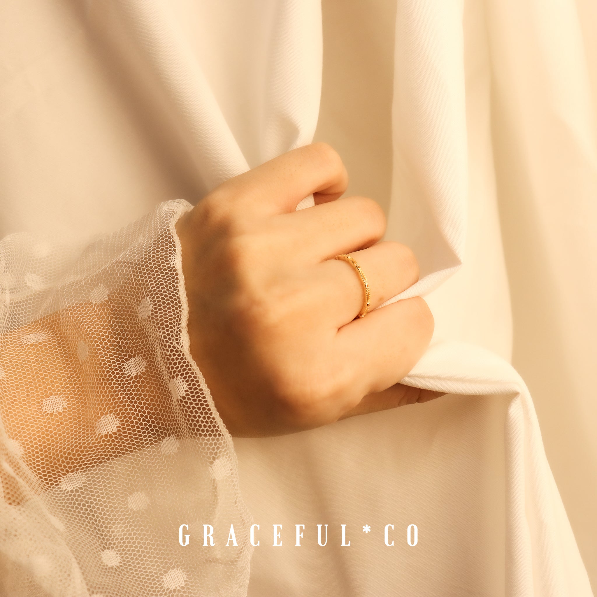 Thin Minimalist Chain Ring - Gracefulandco