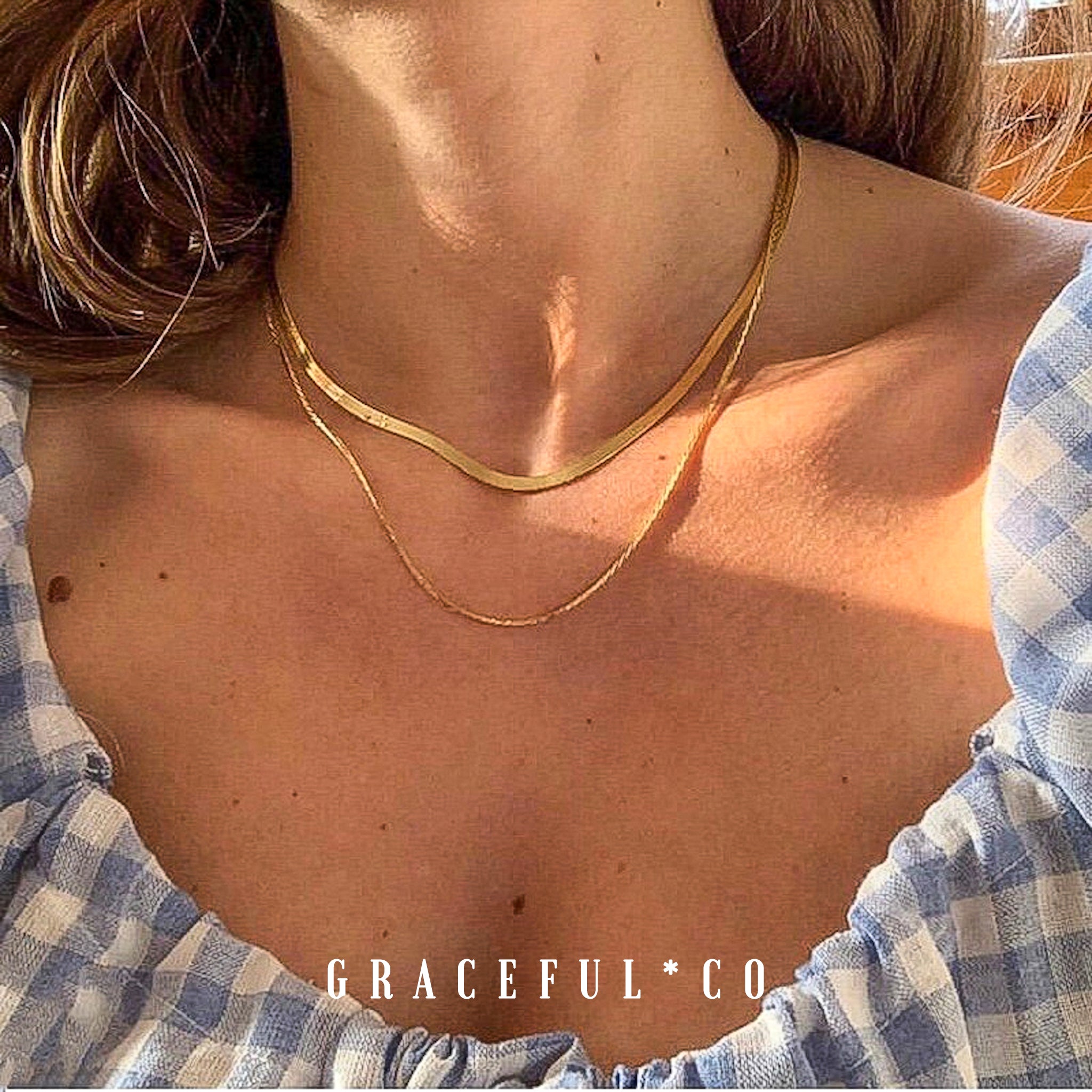 Herringbone Choker Necklace - Gracefulandco