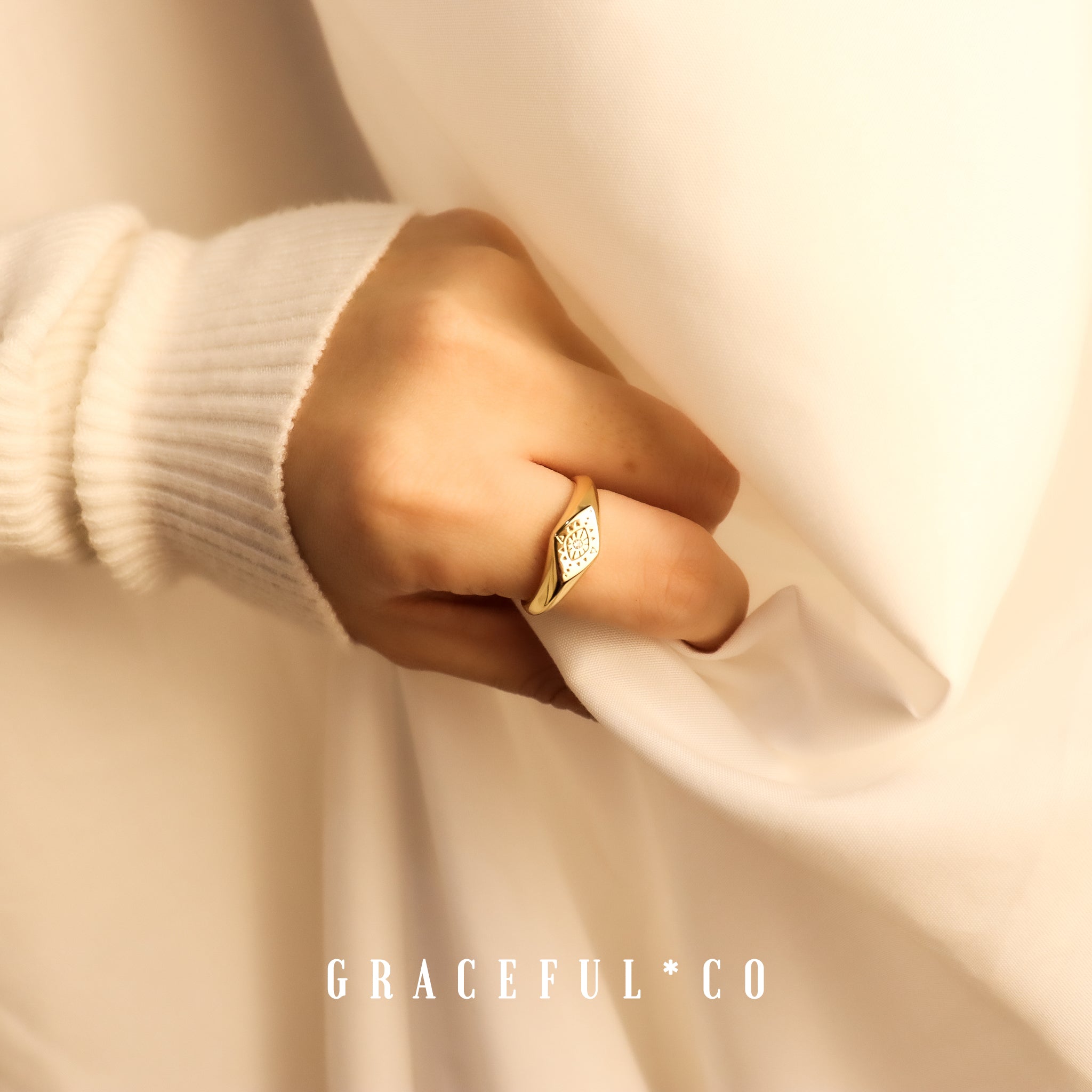 Rome Protective Eye Ring - Gracefulandco