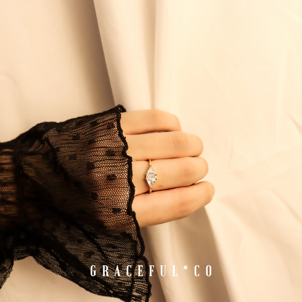 Duo Trio Diamond Ring - Gracefulandco