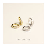 Dazzling Baguette Huggie Earrings - Gracefulandco