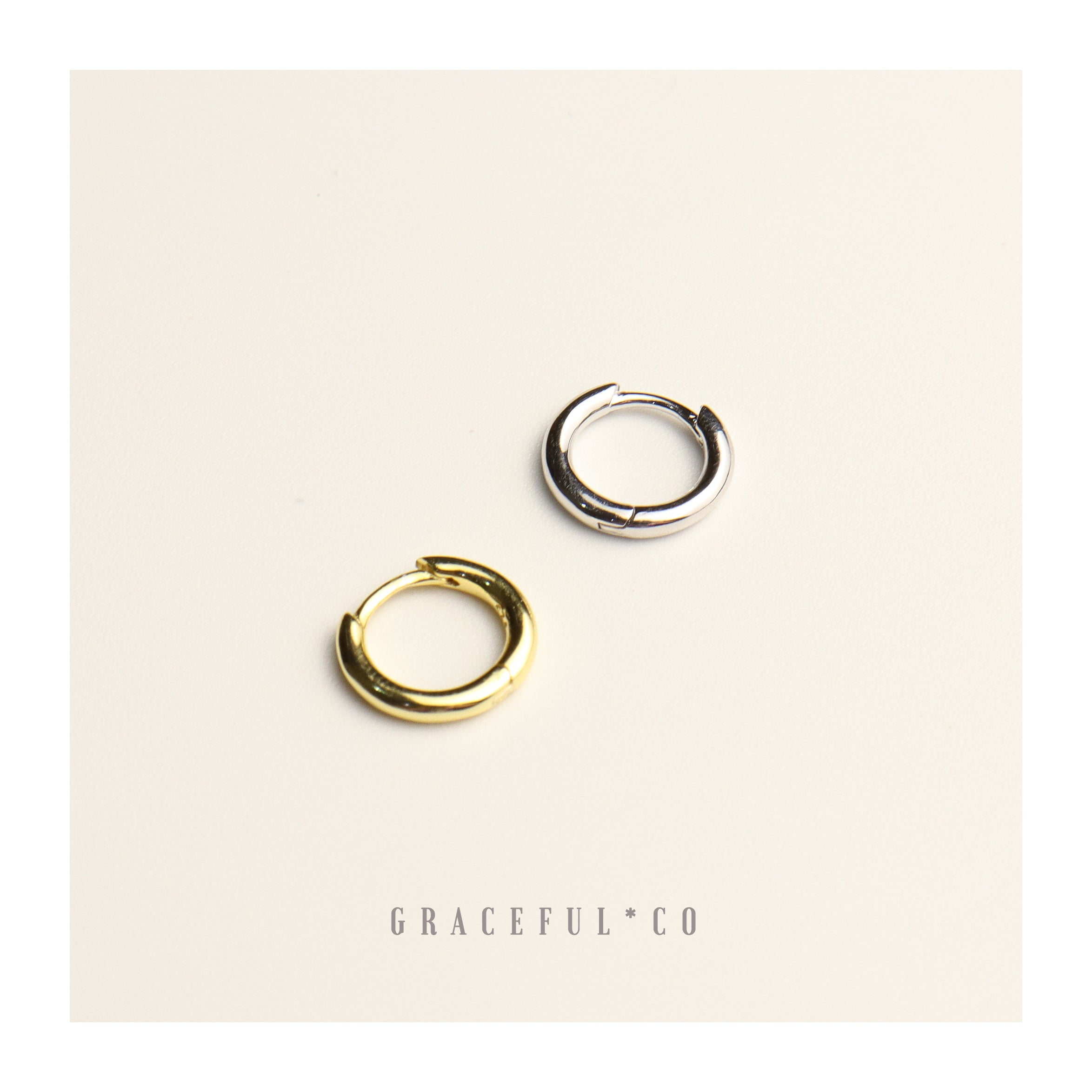 Simple Huggie Hoop Earrings - Gracefulandco