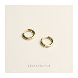 Simple Huggie Hoop Earrings - Gracefulandco