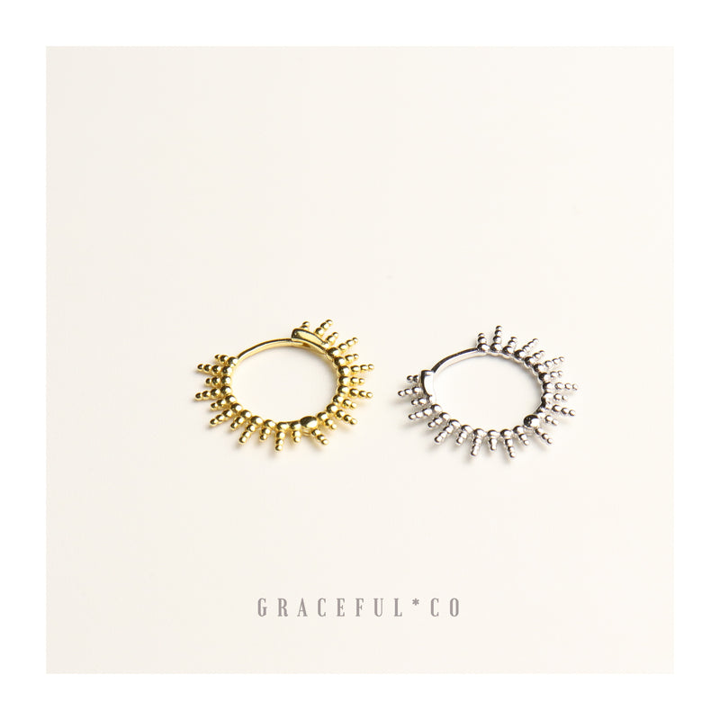 Venice Sunlight Hoop Earrings - Gracefulandco