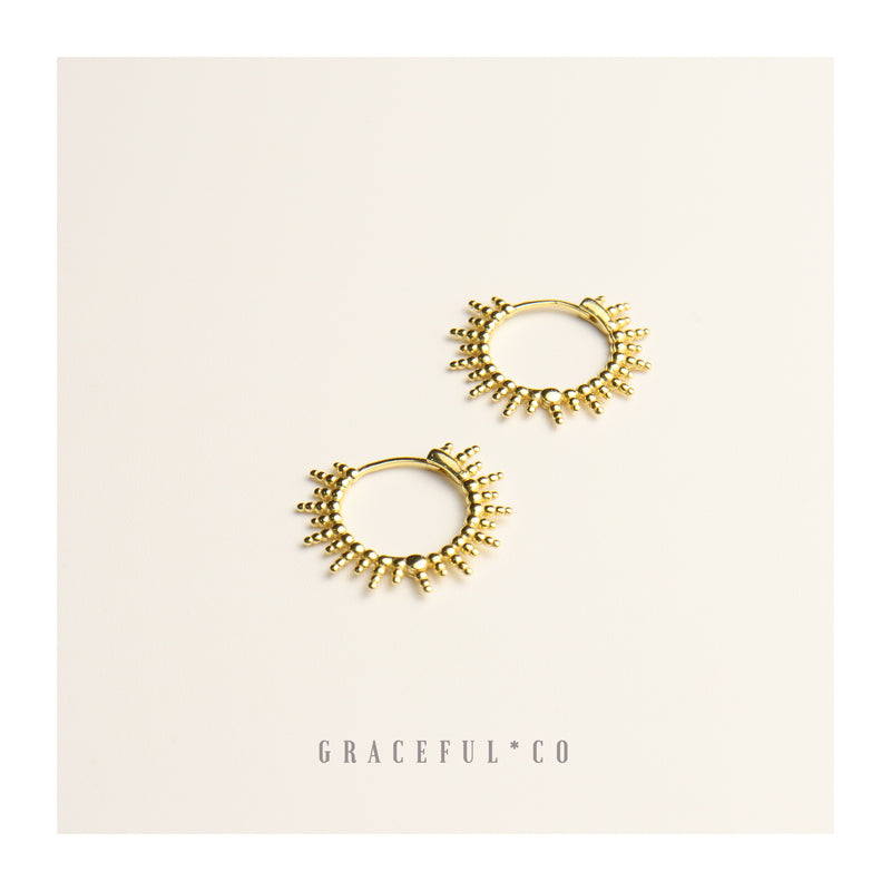 Venice Sunlight Hoop Earrings - Gracefulandco