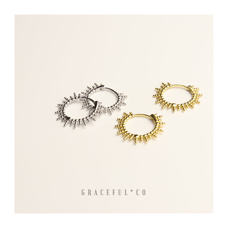 Venice Sunlight Hoop Earrings - Gracefulandco