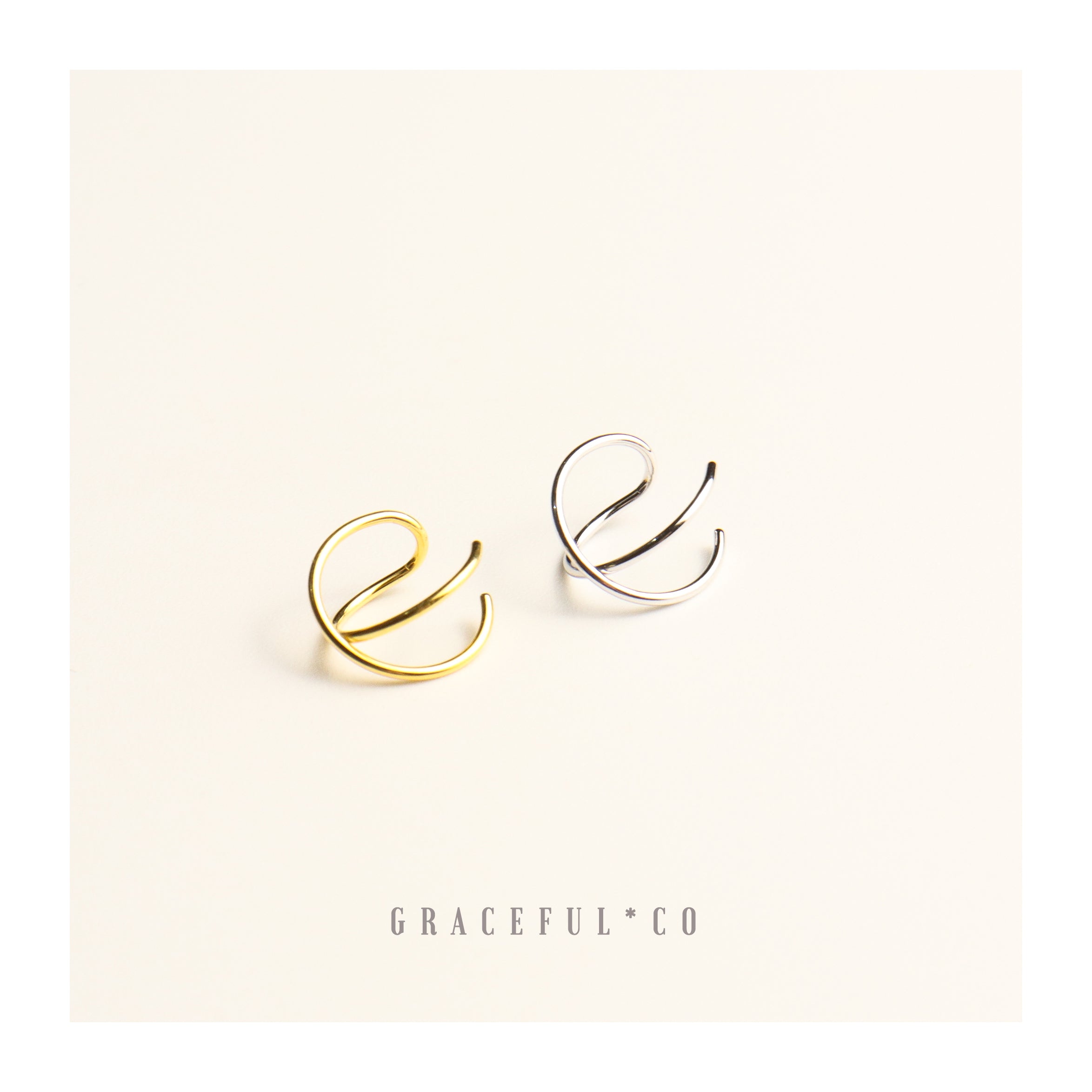 Simple Cross Ear Cuffs - Gracefulandco