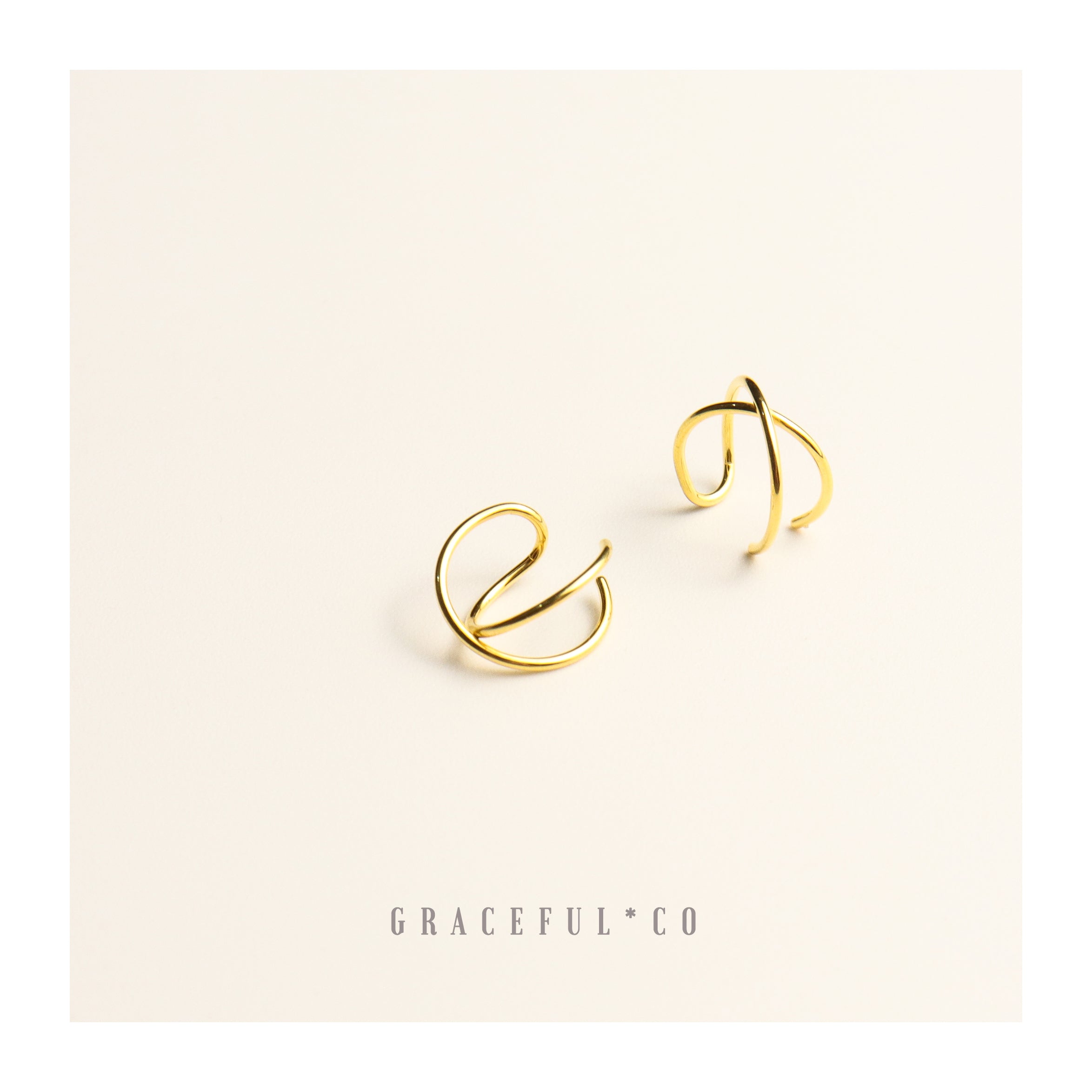 Simple Cross Ear Cuffs - Gracefulandco