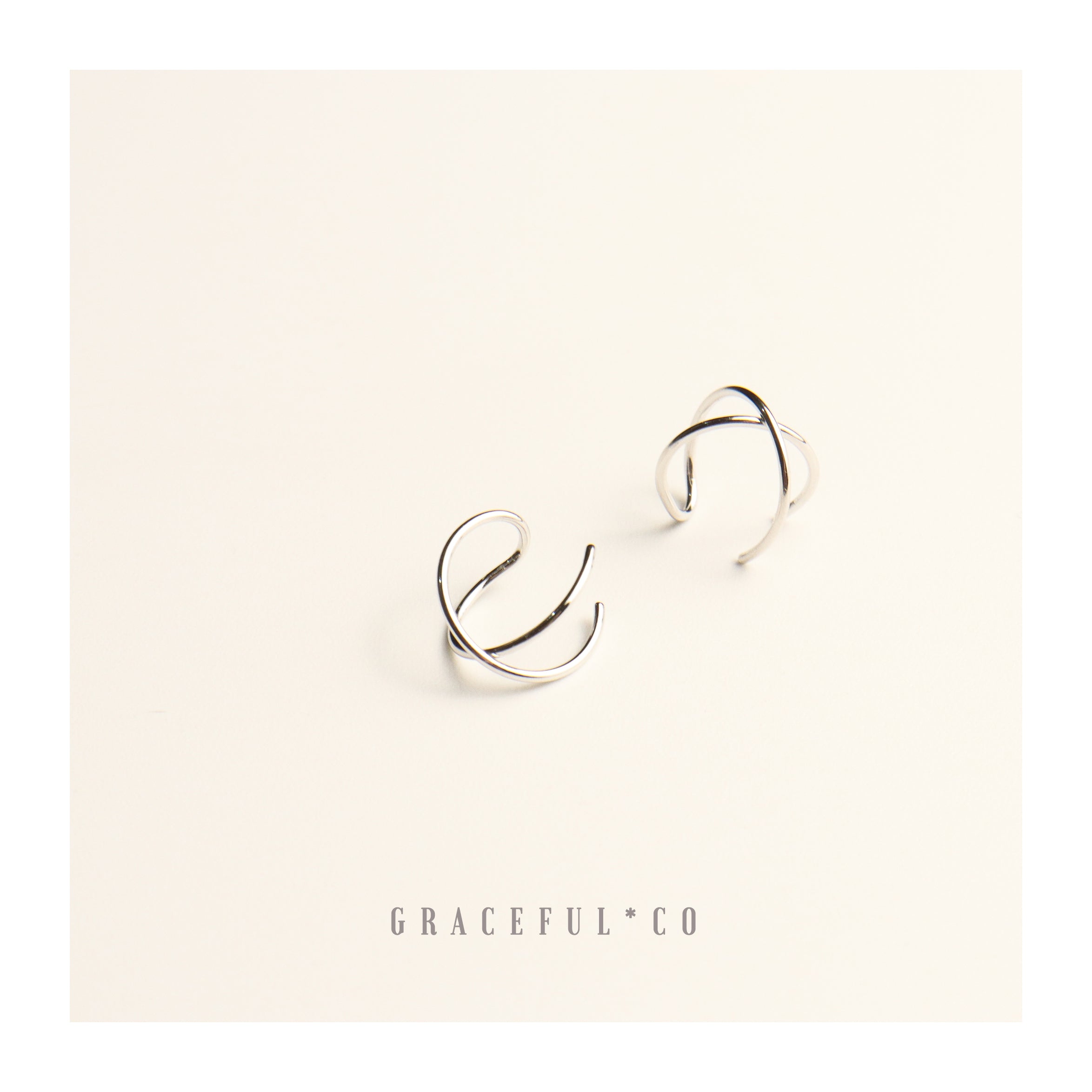 Simple Cross Ear Cuffs - Gracefulandco