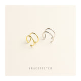 Simple Double Line Ear Cuffs - Gracefulandco