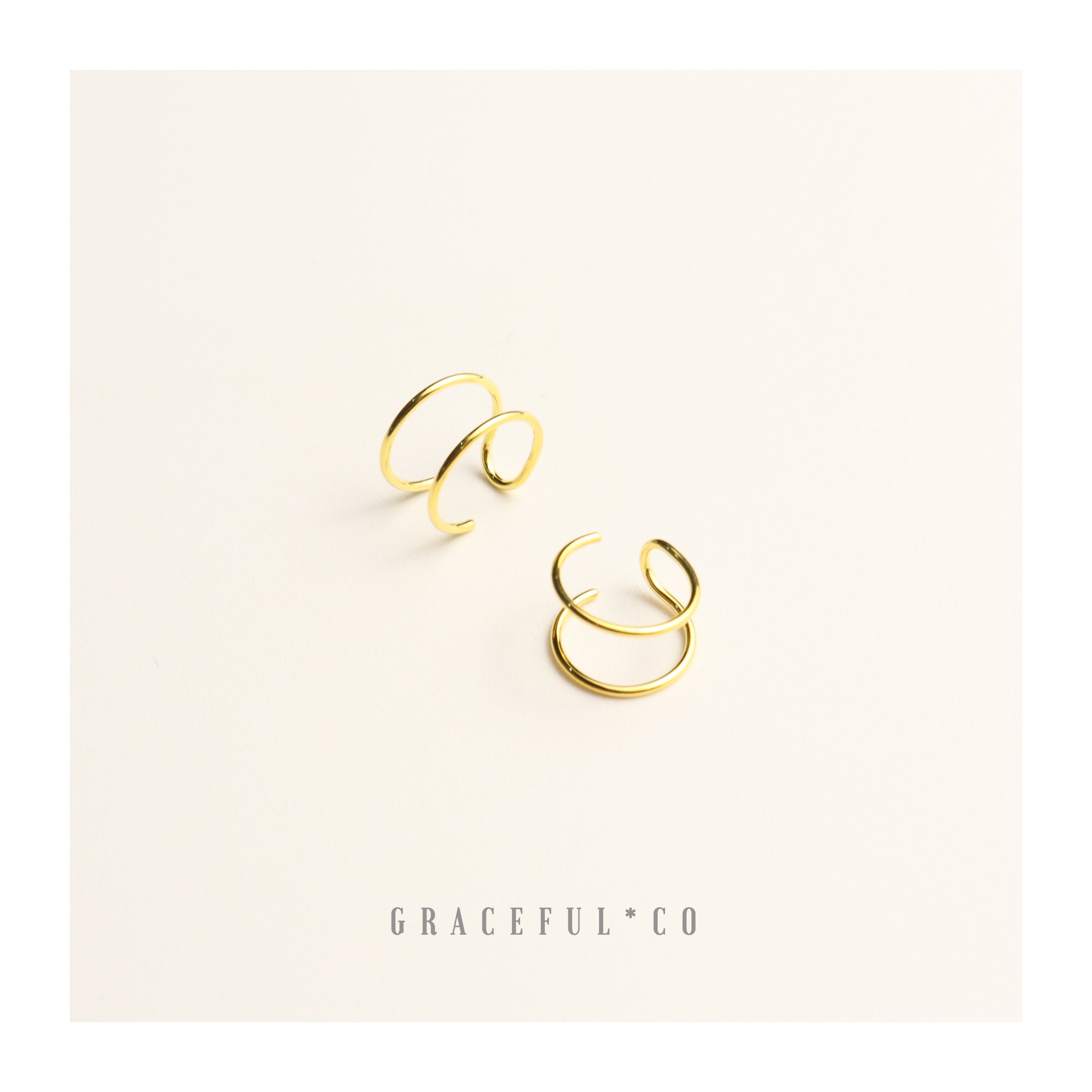 Simple Double Line Ear Cuffs - Gracefulandco