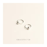 Tiny Cute Ball Hoop Earrings - Gracefulandco