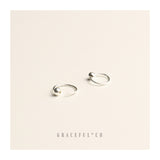 Tiny Cute Ball Hoop Earrings - Gracefulandco