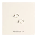 Tiny Cute Ball Hoop Earrings - Gracefulandco