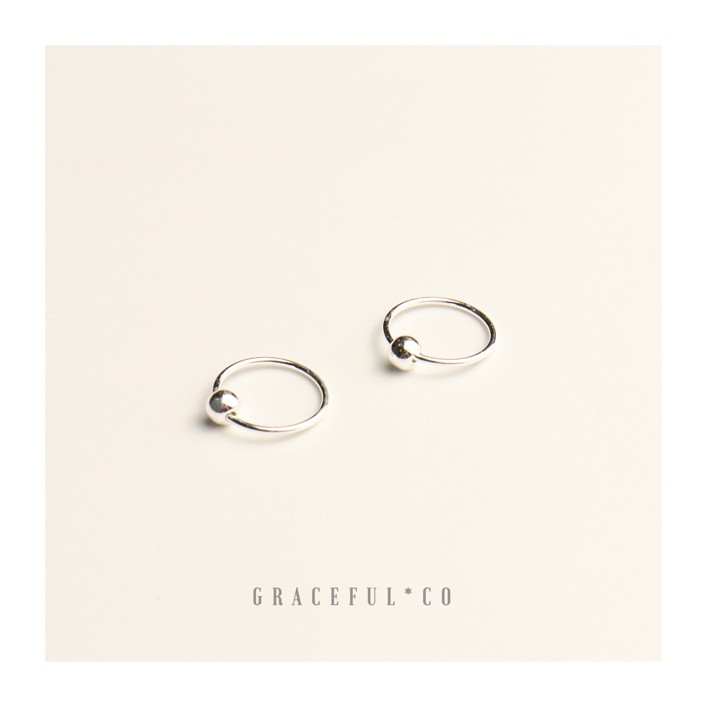 Small Cute Ball Hoop Earrings - Gracefulandco