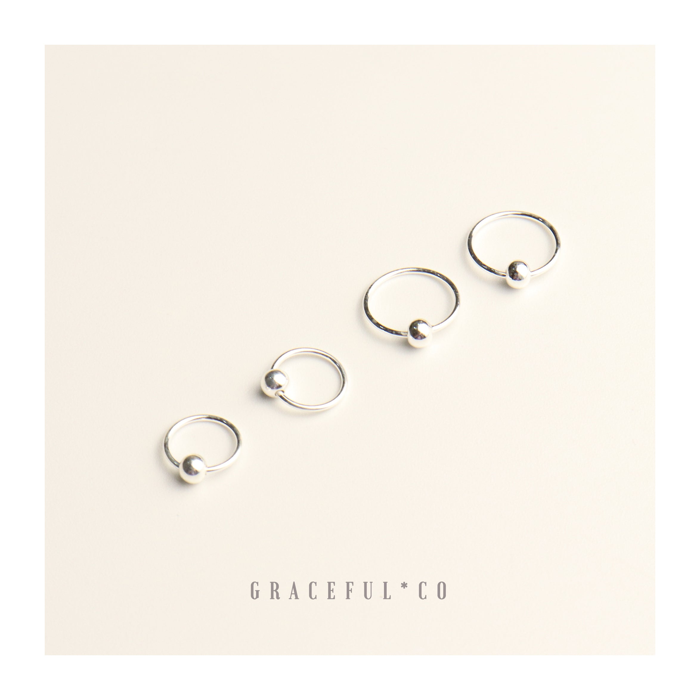 Small Cute Ball Hoop Earrings - Gracefulandco