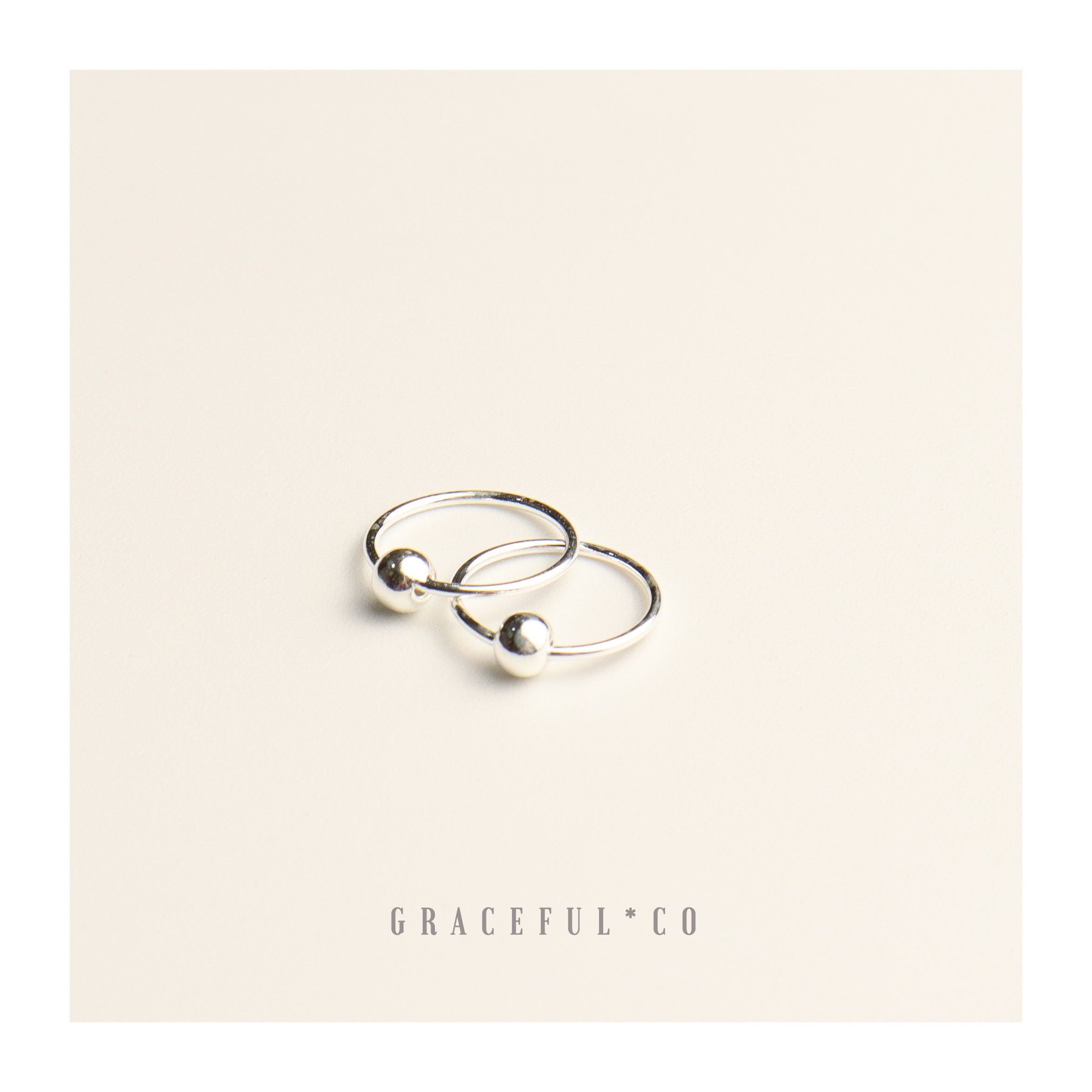 Small Cute Ball Hoop Earrings - Gracefulandco