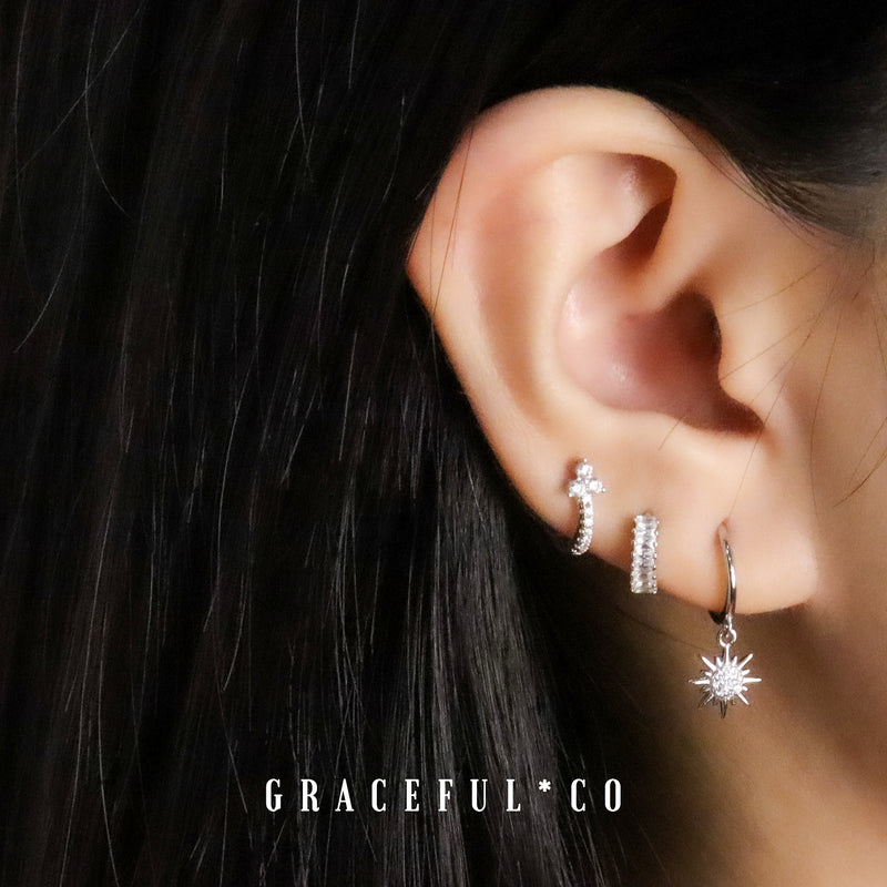 Trio Floral Huggie Earrings - Gracefulandco