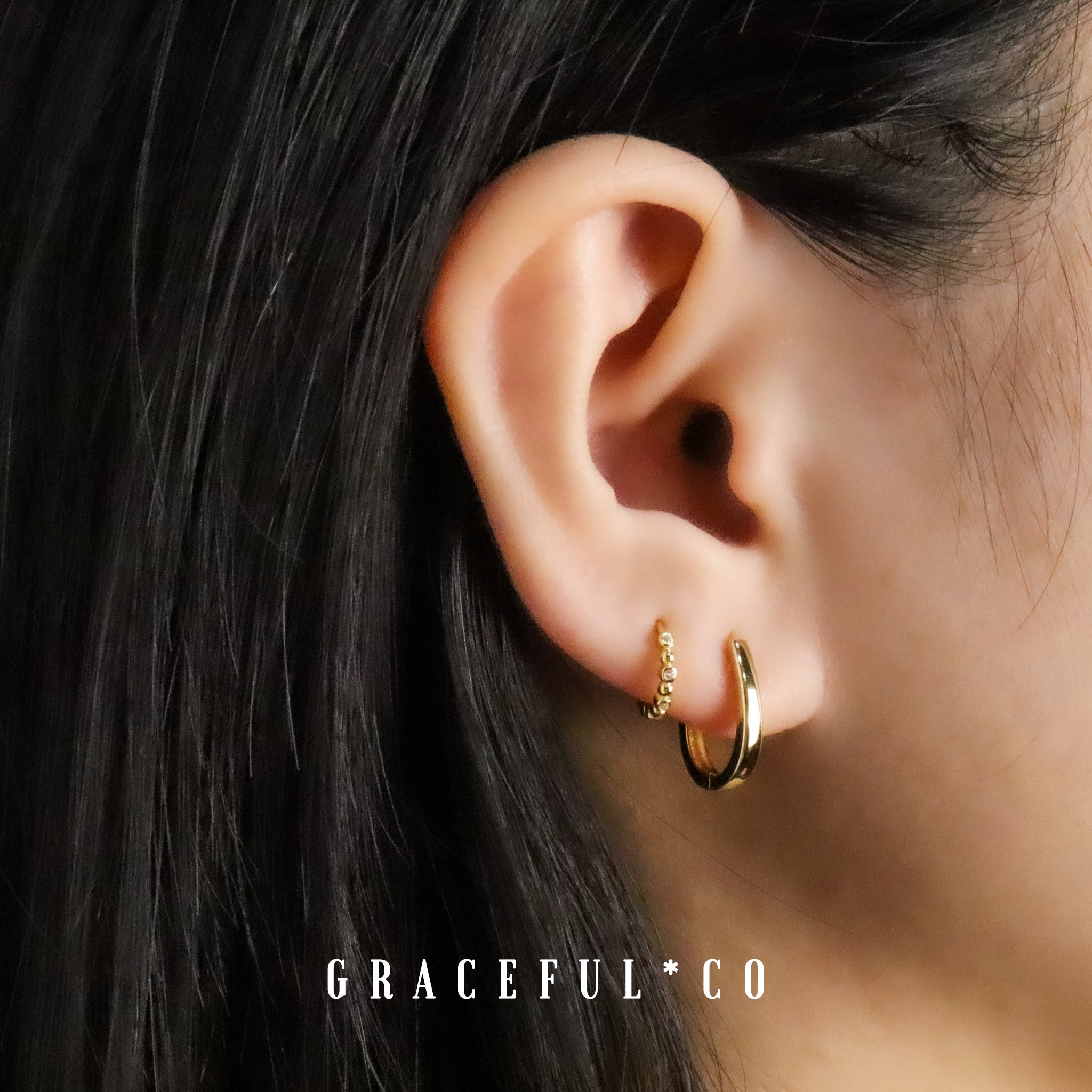 High end hoop earrings discount