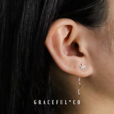 Little Flower Threader Earrings - Gracefulandco