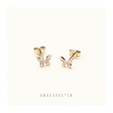 Princess Butterfly Stud Earrings - Gracefulandco