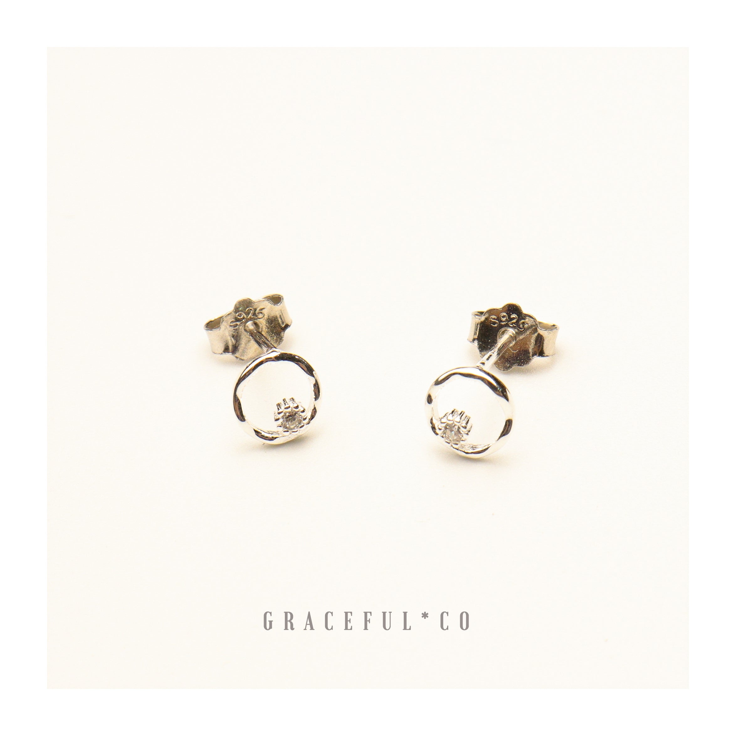 Space Heart Stud Earrings - Gracefulandco