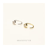 Bezel Huggie Hoop Earrings - Gracefulandco