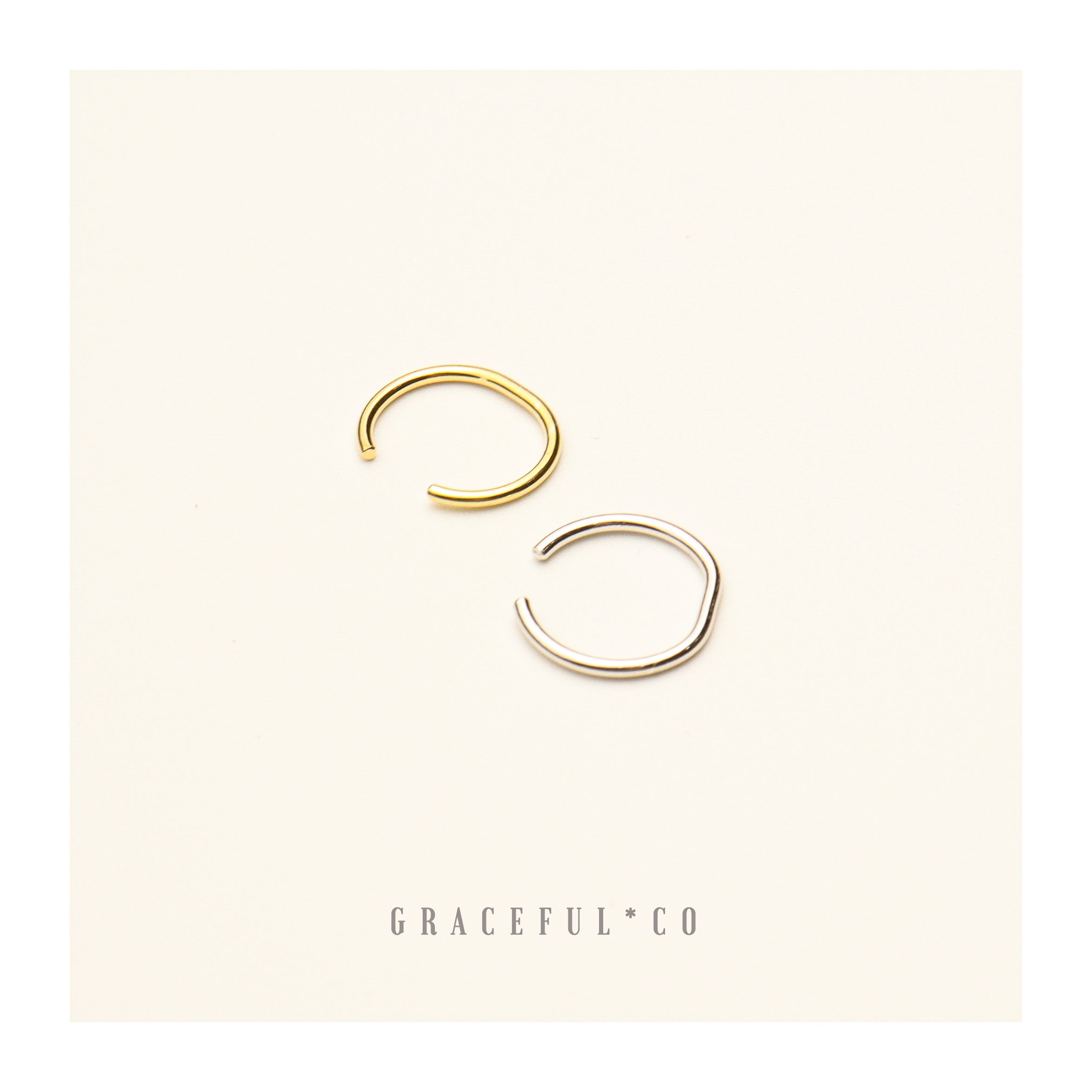 Minimalist Shape Ear Cuffs - Gracefulandco