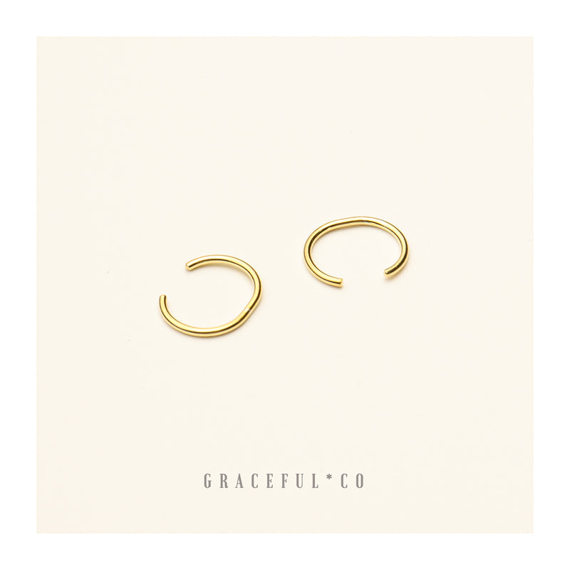 Minimalist Shape Ear Cuffs - Gracefulandco