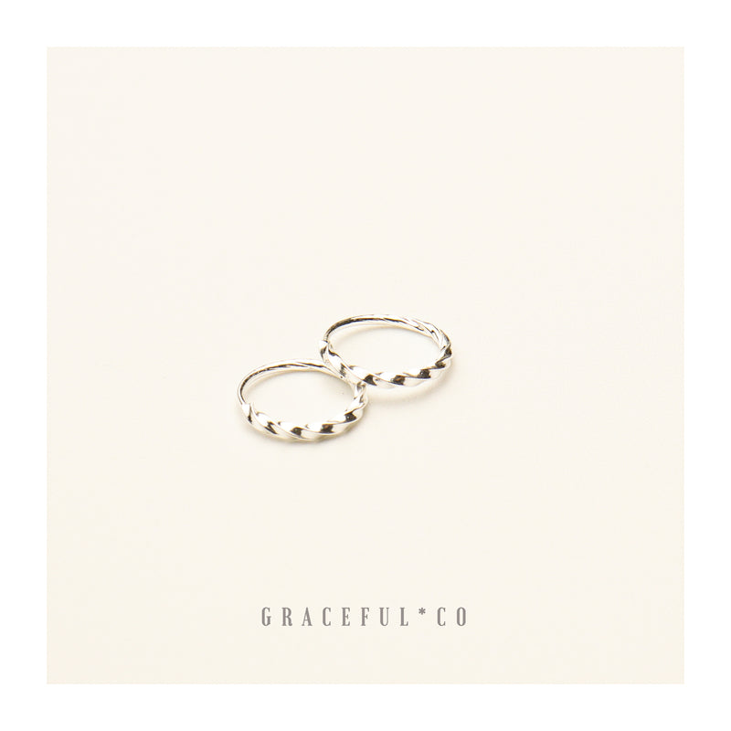 Cute Twist Endless Huggie Hoop Earrings - Gracefulandco