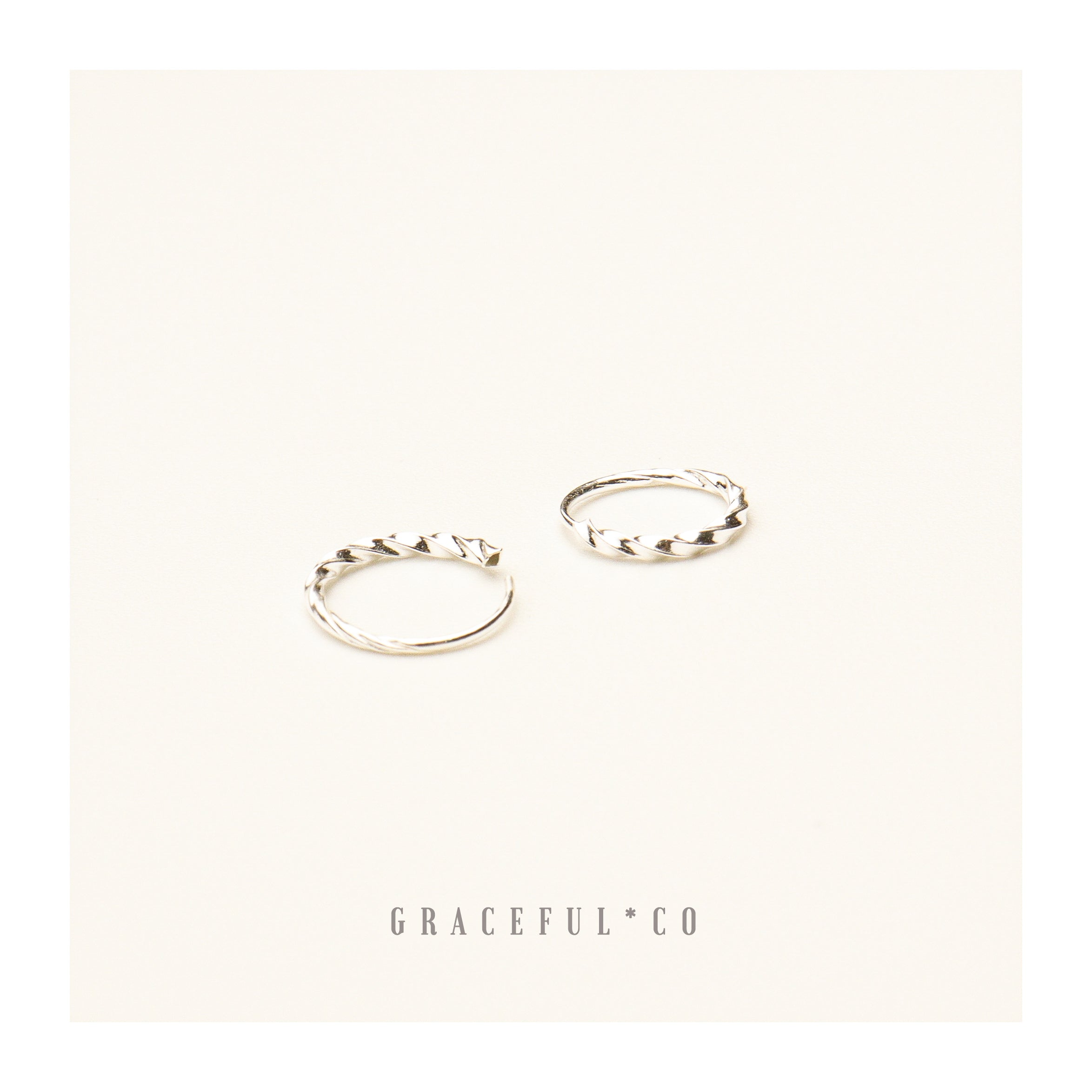 Cute Twist Endless Huggie Hoop Earrings - Gracefulandco