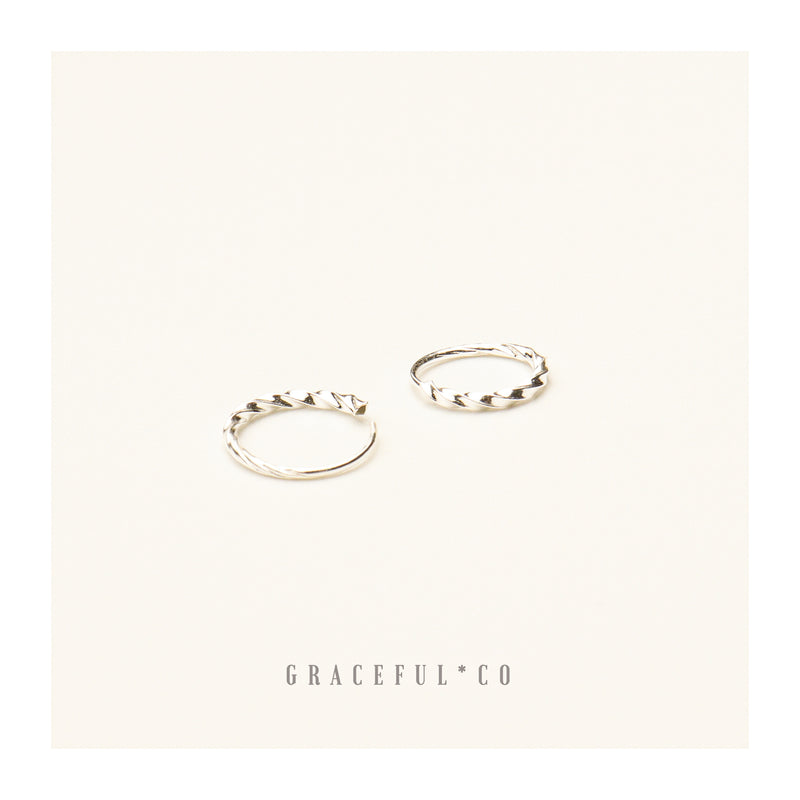 Cute Twist Endless Huggie Hoop Earrings - Gracefulandco