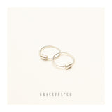 Small Spring Endless Huggie Hoop Earrings - Gracefulandco