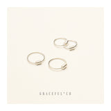 Small Spring Endless Huggie Hoop Earrings - Gracefulandco