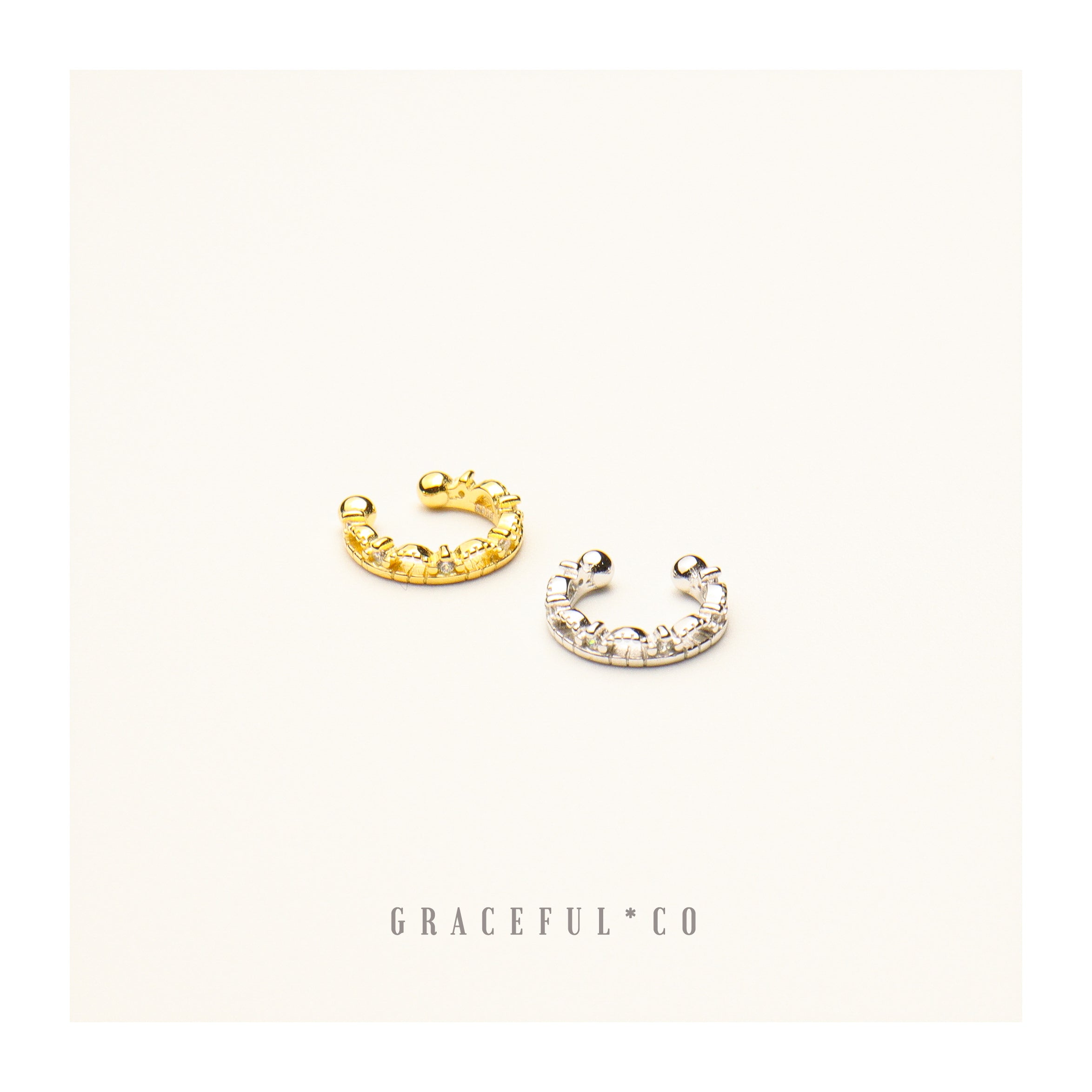 De Luxe Crown Ear Cuffs - Gracefulandco