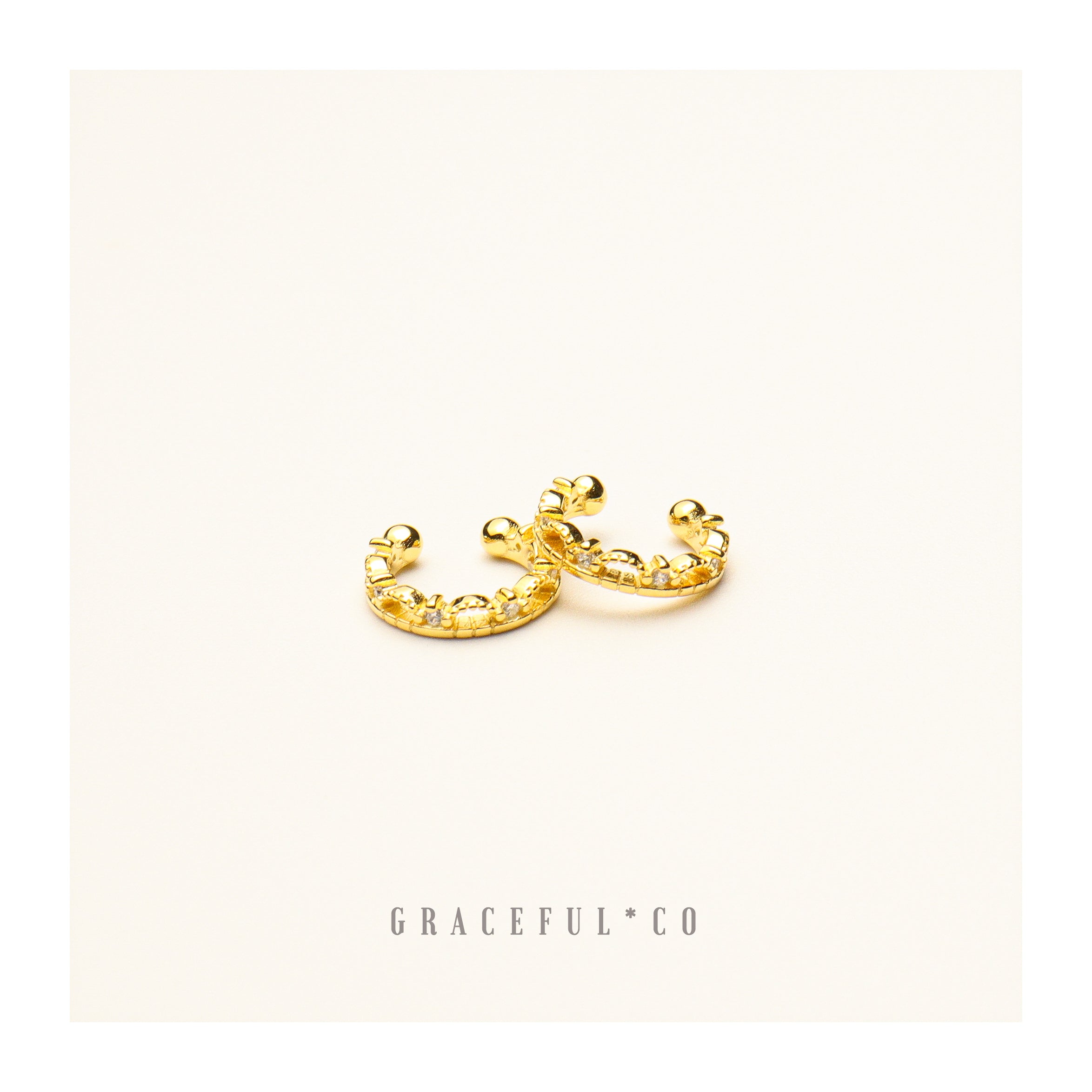 De Luxe Crown Ear Cuffs - Gracefulandco