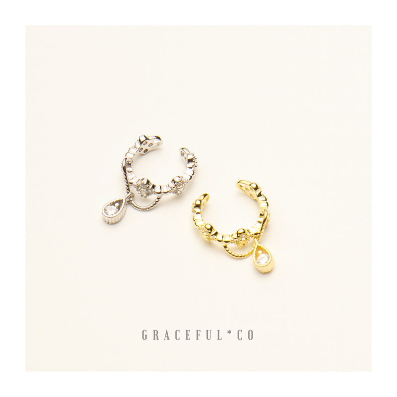 Royal Drop Ear Cuff Earrings - Gracefulandco