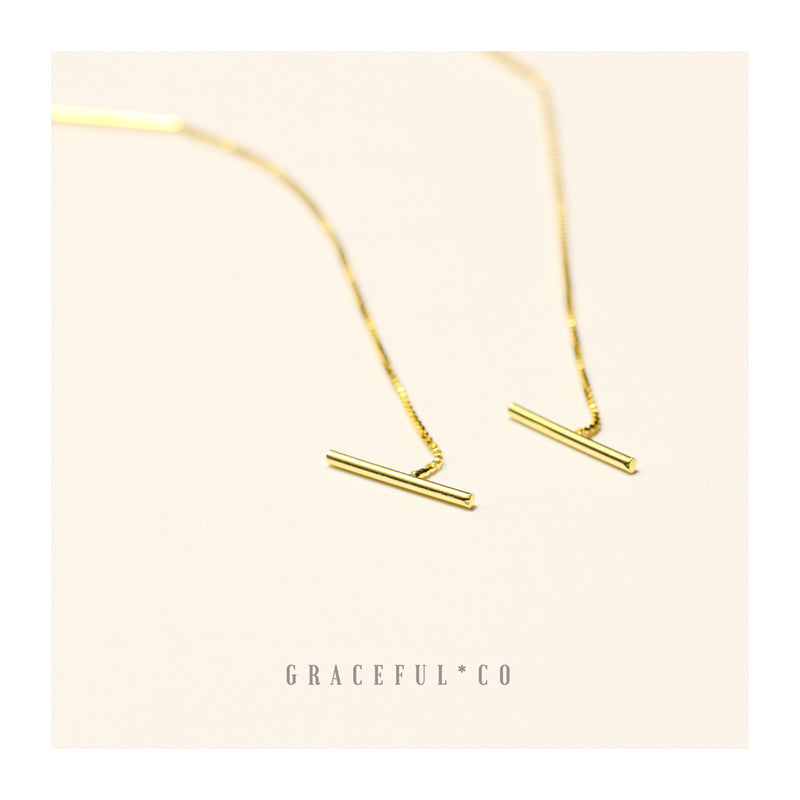 Bar Threader Earring — T H A L K E N