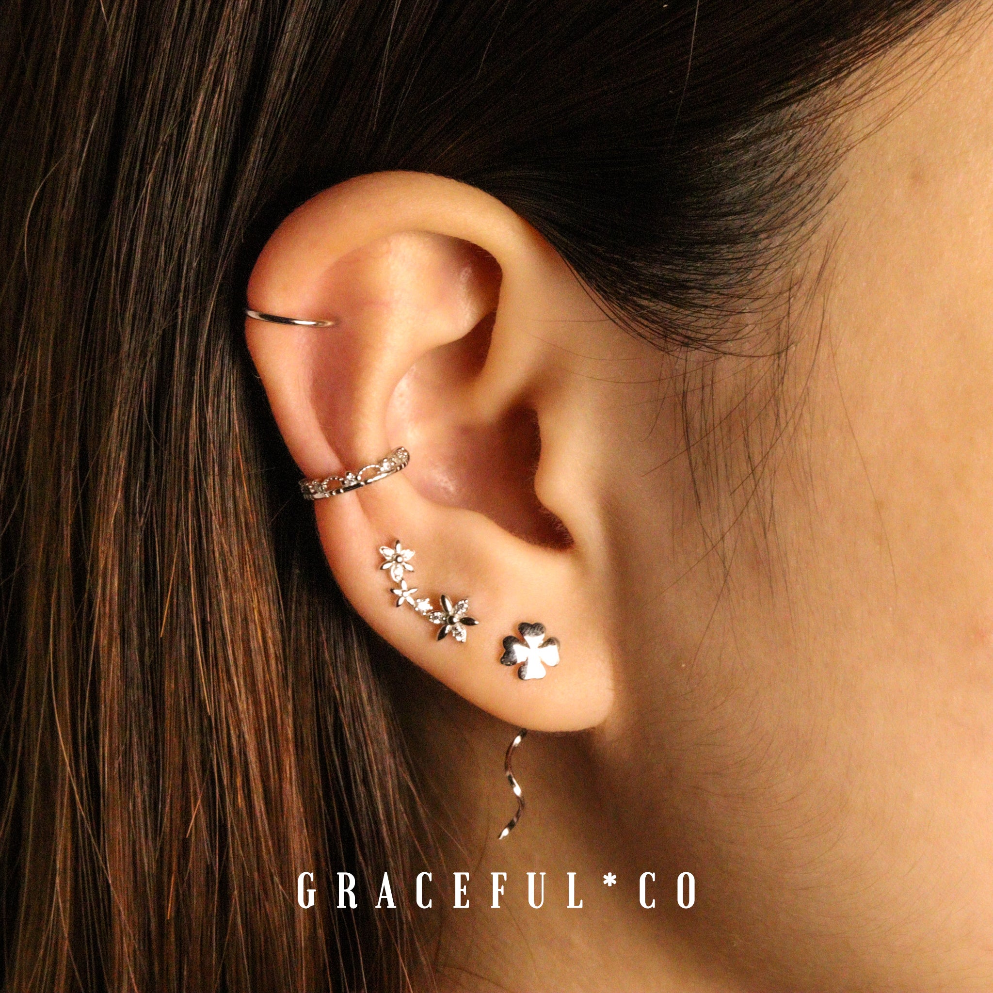 Minimalist Shape Ear Cuffs - Gracefulandco