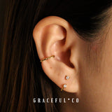 Victoria Twin Diamond Ear Jacket Earrings