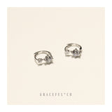 Amelia Duo Diamond Huggie Earrings