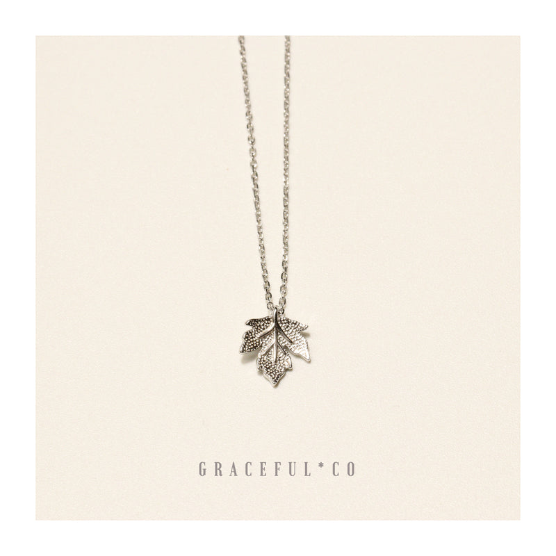 Real Sugar Maple Leaf Necklace | Breckenridge Jewelers