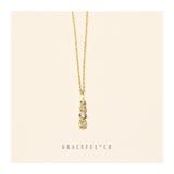 Marquise Diamond Bar Necklace