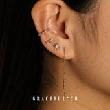 Venice Bling Threader Earrings