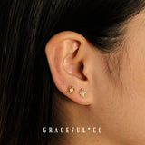 Adelina Opal Stud Earrings