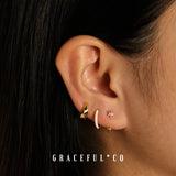 Grand Soulful Huggie Earrings