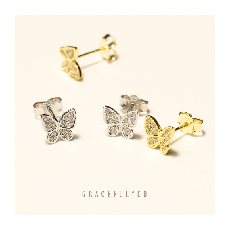 Fairy Butterfly Stud Earrings