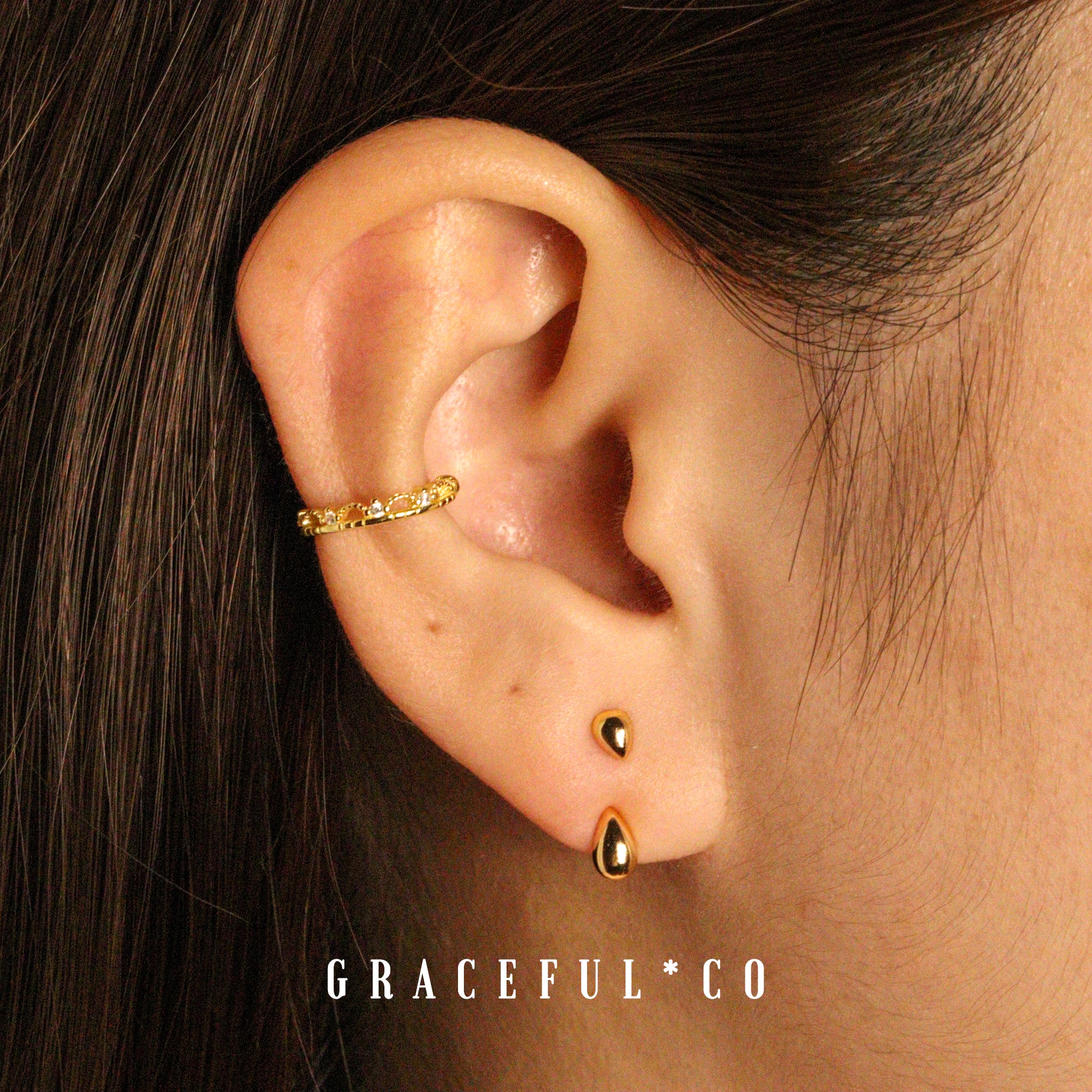 De Luxe Crown Ear Cuffs - Gracefulandco